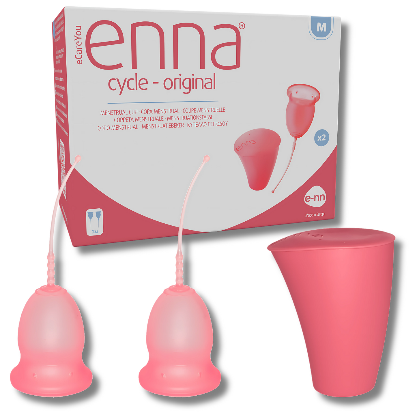 Menstruační kalíšek Enna Cycle Original 2 ks a sterilizační box