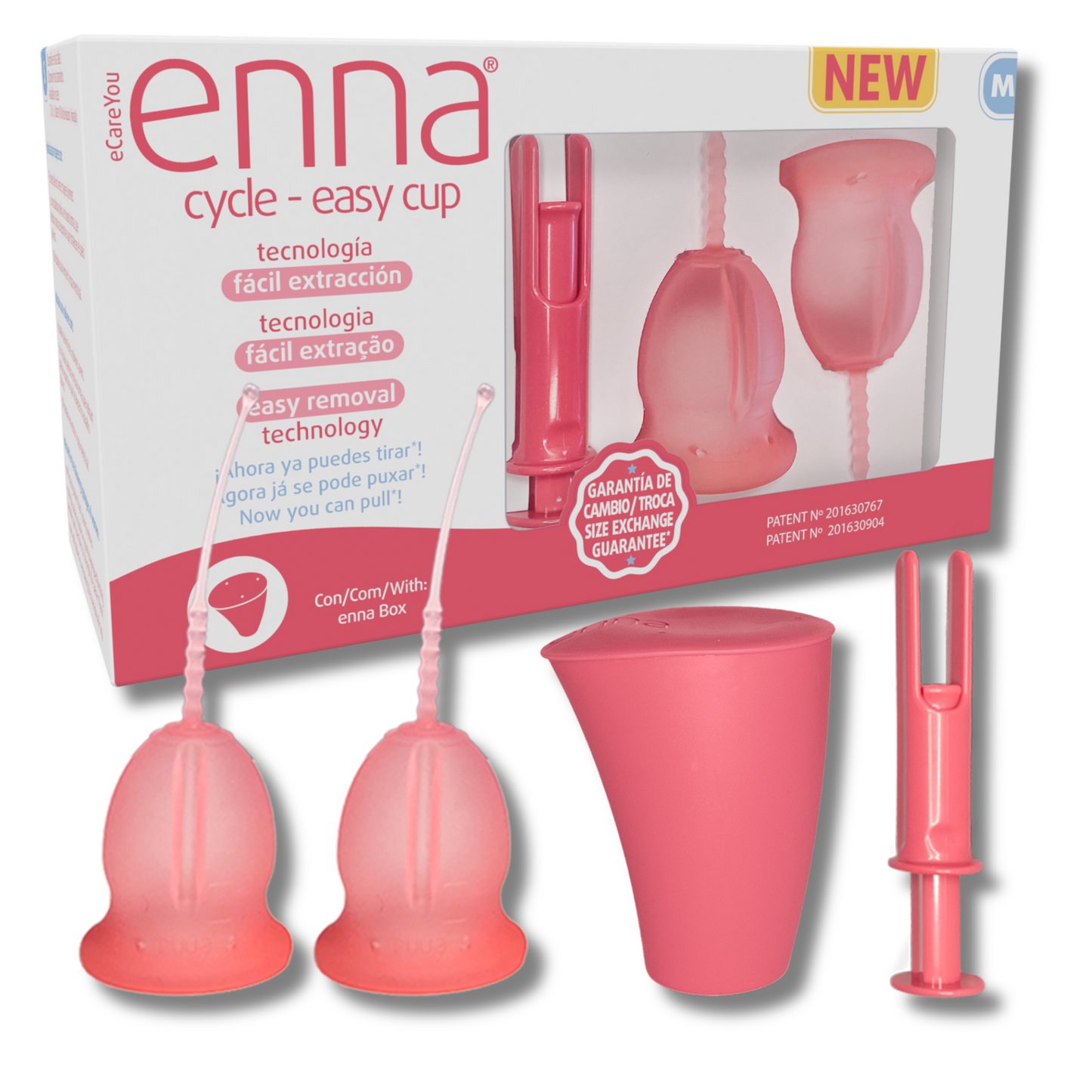 Menstruační kalíšek Enna Cycle Easy (2 ks) s aplikátorem